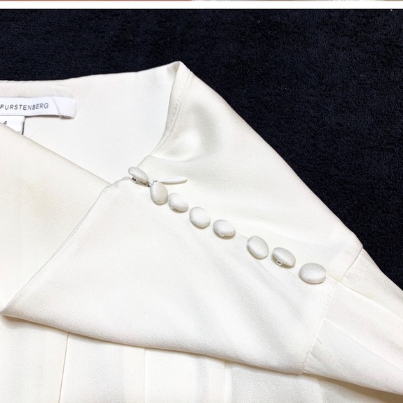 Diane Von Furstenburg Belita Silk Lace Ivory Skirt - Picture 4 of 14